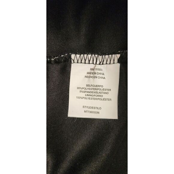 Lily & Star Bell Sleeves Square Neckline Plaid Black/White Blouse Size XL - Picture 5 of 6